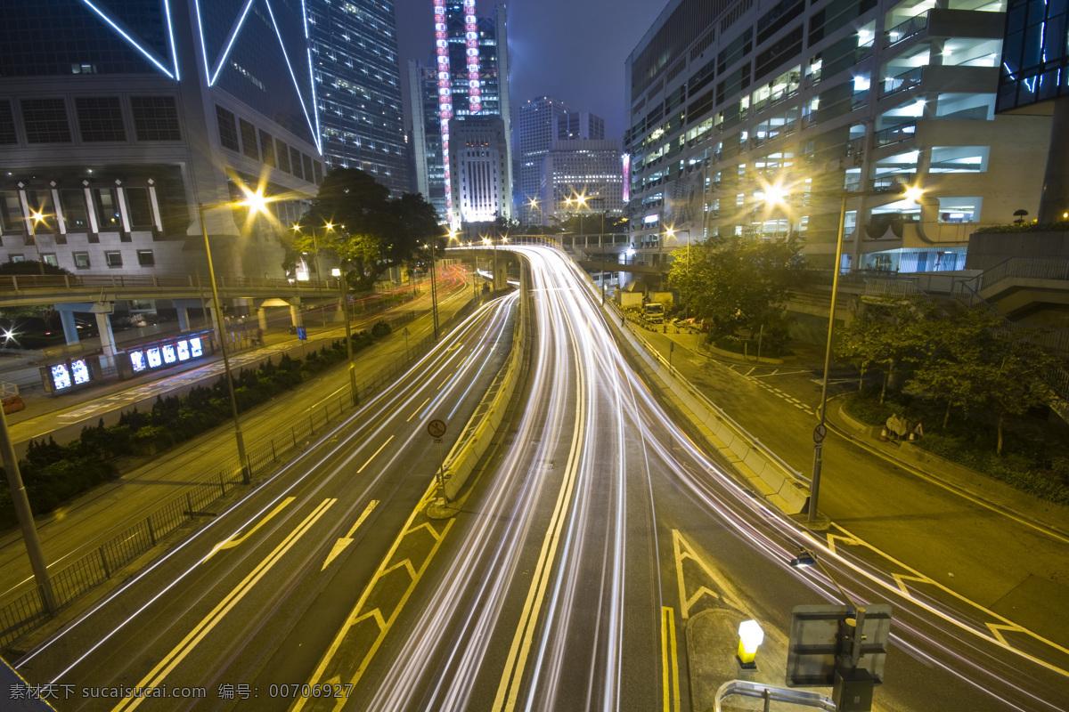 高樓 燈光 香港 建筑物 夜晚 夜景 城市風光 環(huán)境家居