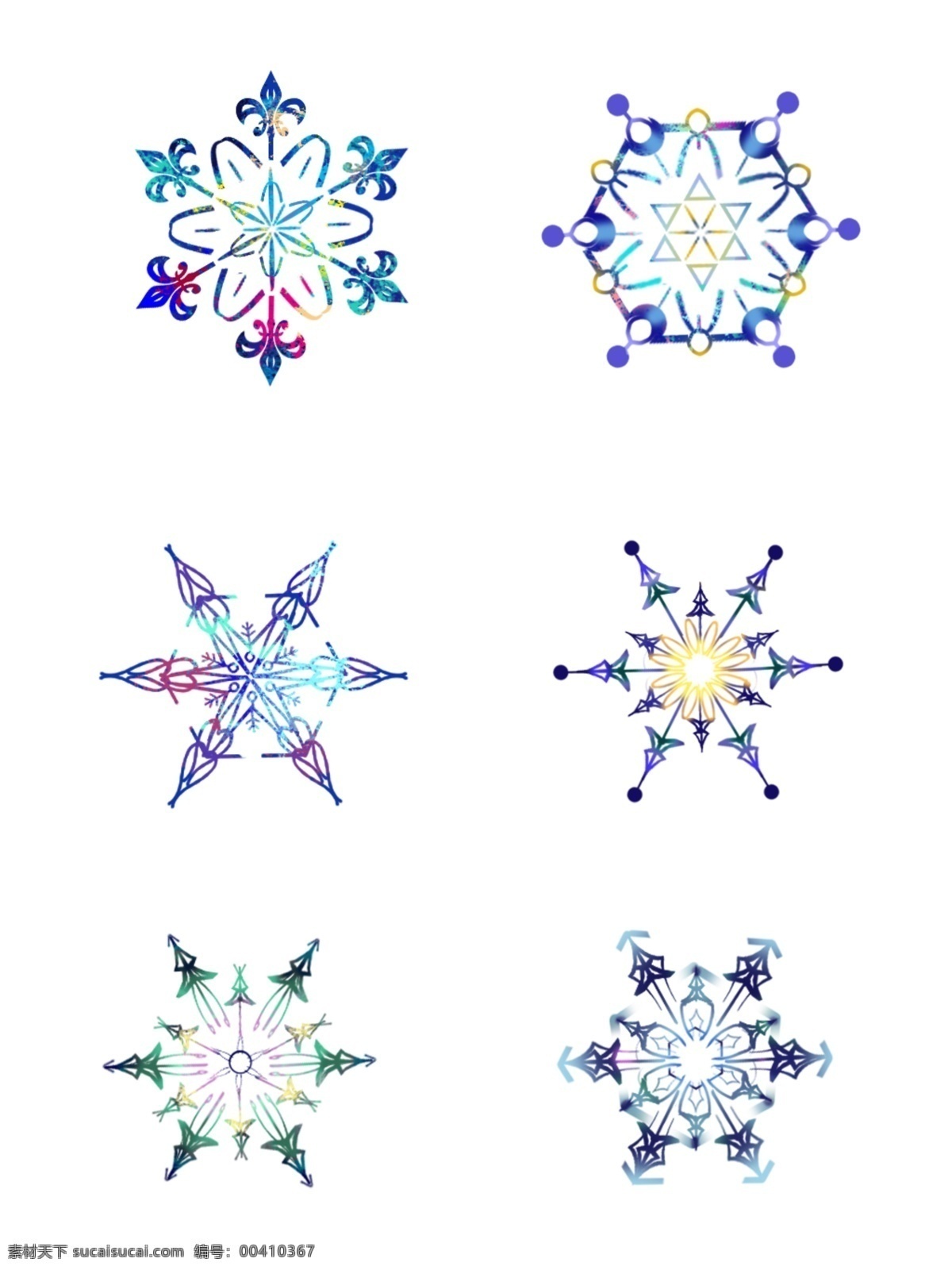 圣誕節(jié) 主題 雪花 夢幻 藍色 紫色 裝飾 彩色 冬天