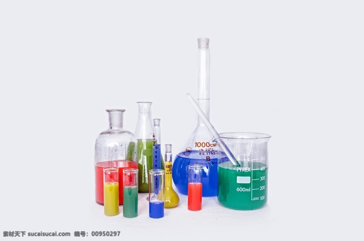 化学烧杯容器 化学 实验 高中化学 实验室 仪器 容器 曲颈瓶 烧杯 液体 现代科技 科学研究