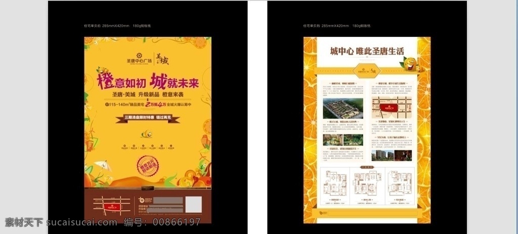 房地產(chǎn) dm 單 頁(yè) 單頁(yè) 活動(dòng) 入市 橙子 送 單頁(yè)dm