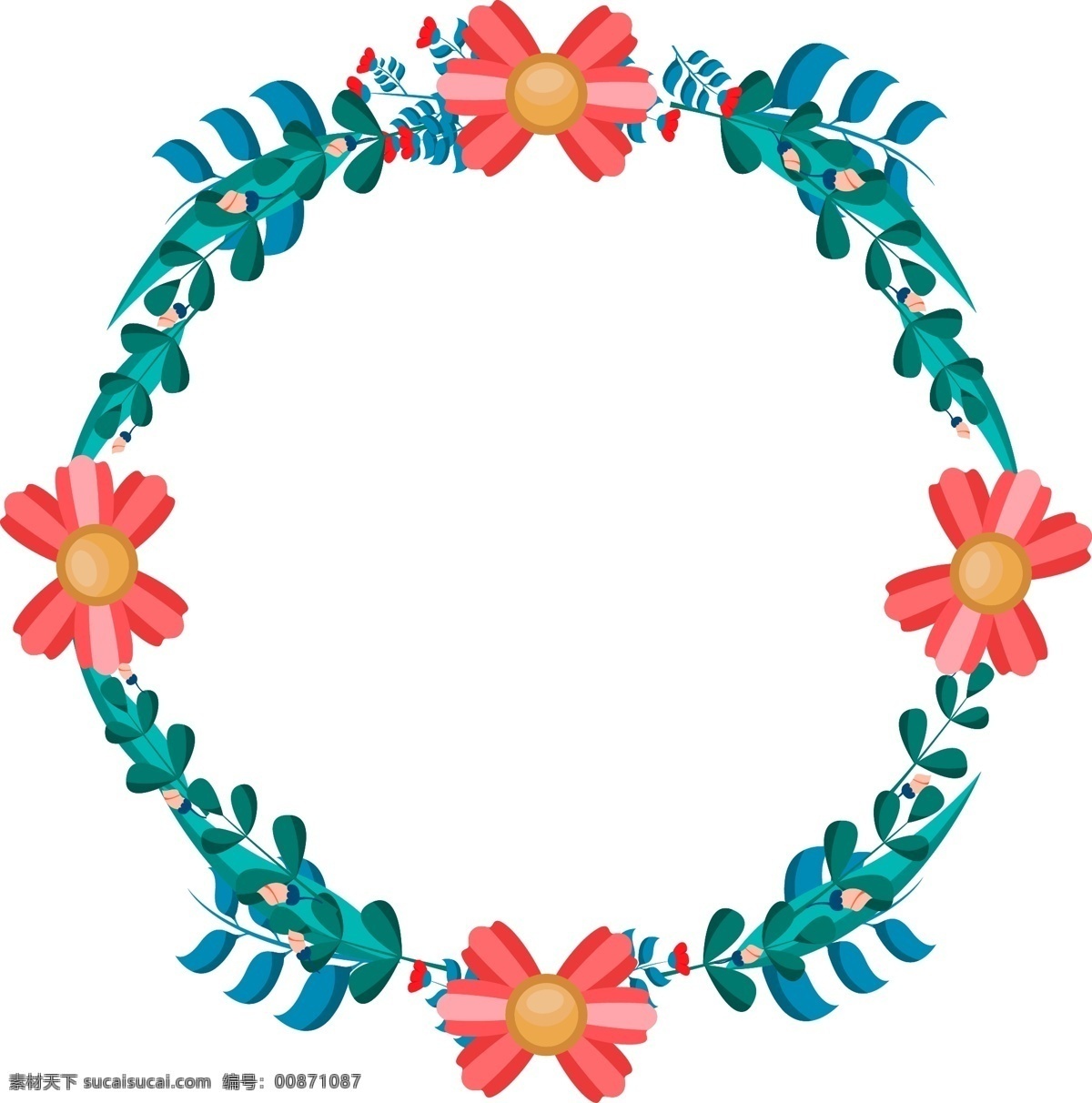 簡約 風(fēng)格 藝術(shù) 花環(huán) 元素 花瓣 花蕊 花朵 圓框 邊框 技術(shù) 氛圍 活動 圓形 環(huán)形 五顏六色 多彩 靚麗