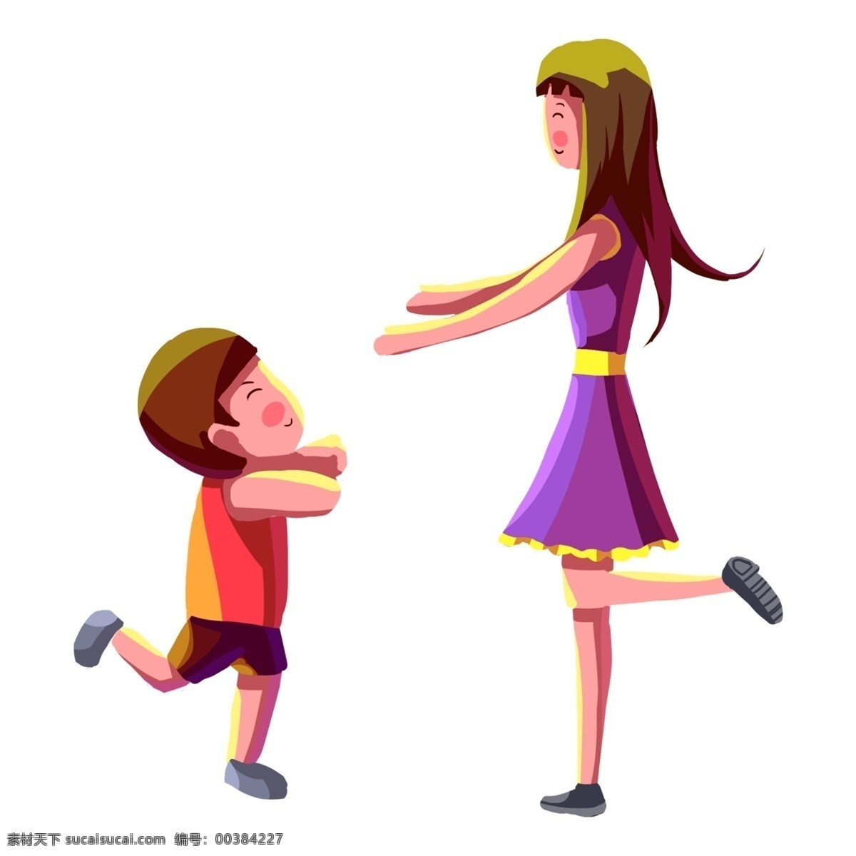 歡樂 母子 互動 裝飾 元素 裝飾元素 母親 孩子 親密 家庭關(guān)系 家人