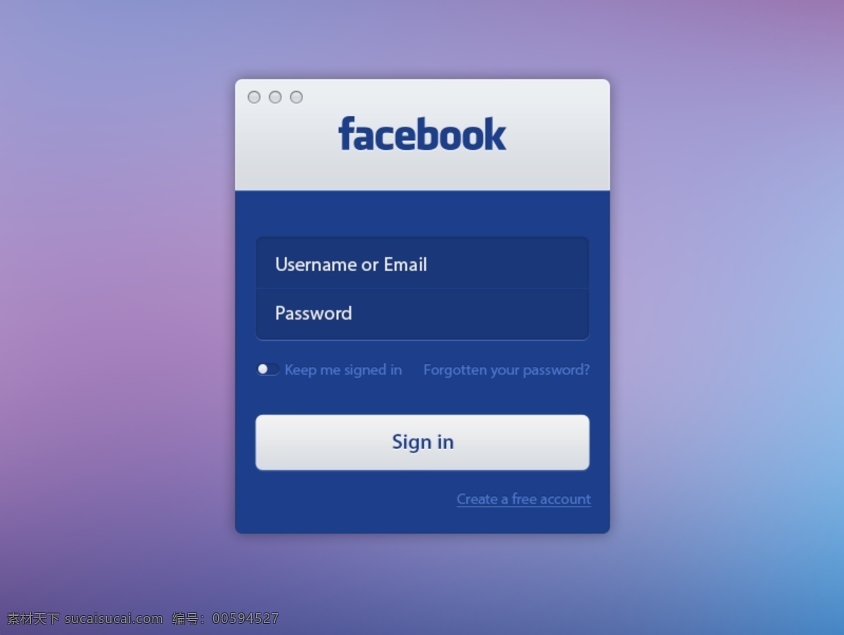 fackbook 登入 界面 app界面 ui素材 登入界面 手机 app
