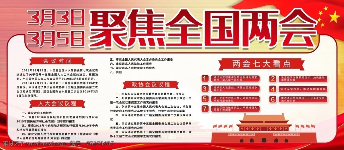 原創(chuàng) 簡(jiǎn)約 創(chuàng)意 黨建 全國兩會(huì) 內(nèi)容 展板 紅色 全國 內(nèi)容簡(jiǎn)介 看點(diǎn) 重點(diǎn) 內(nèi)容展板 源文件