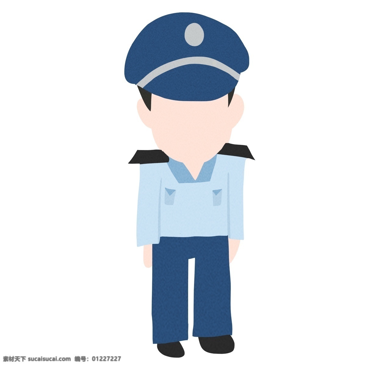 立正 警察 装饰 插画 立正的警察 开心的警察 警察装饰 微笑的警察 警察插画 立体警察 工作的警察