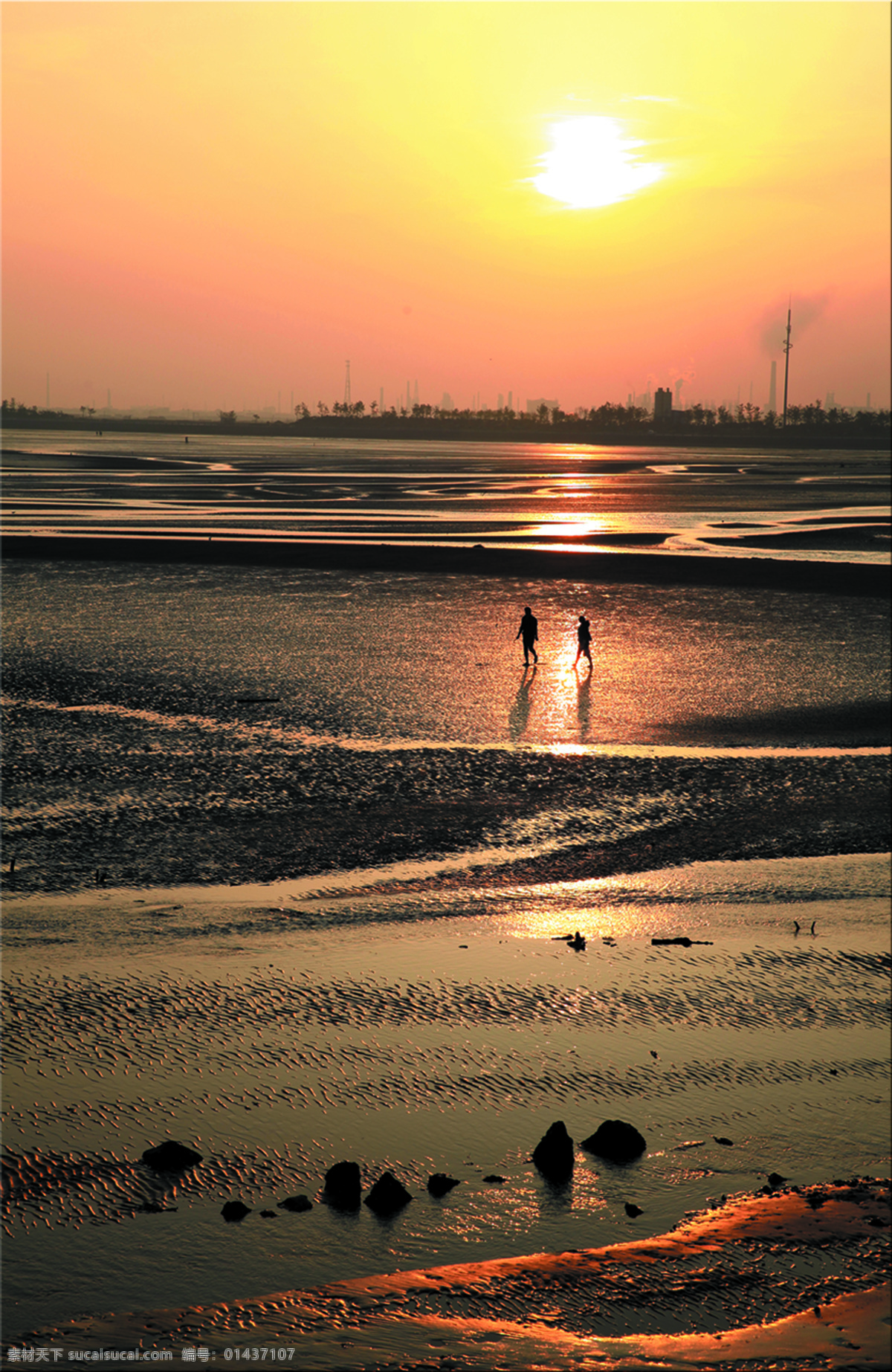 夕阳 大海 余晖 自然风光 海边 沙滩 自然风景 旅游摄影