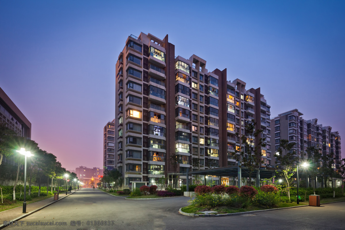 住區(qū)夜景 小區(qū) 住區(qū) 景觀設(shè)計(jì) 夜景 燈光 現(xiàn)代 照明 居住區(qū)景觀 園林建筑 建筑園林