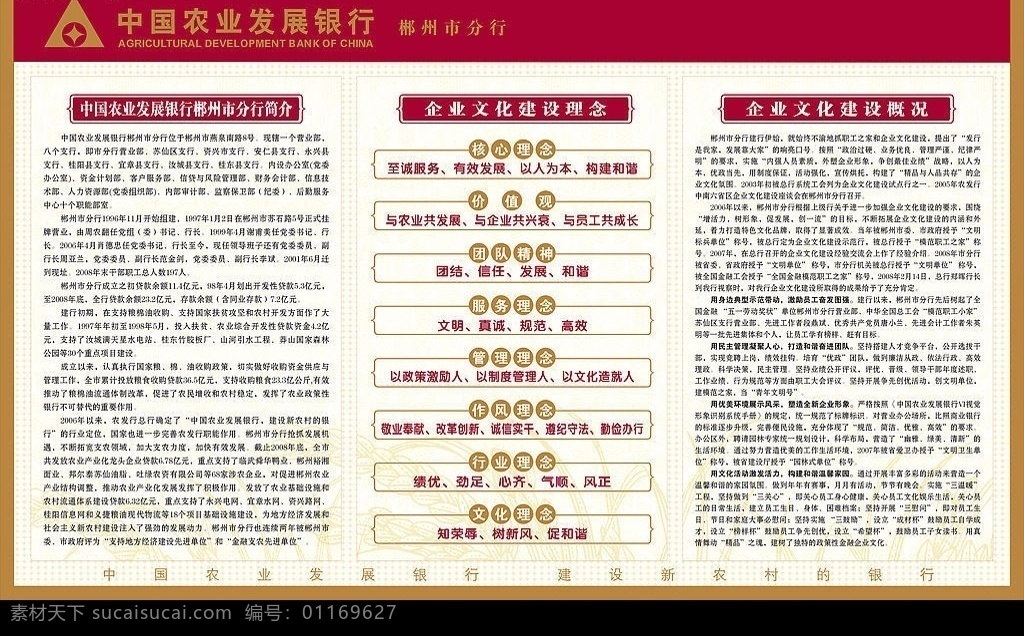 中國農(nóng)業(yè)發(fā)展銀行 宣傳欄 底紋 展板 矢量圖庫