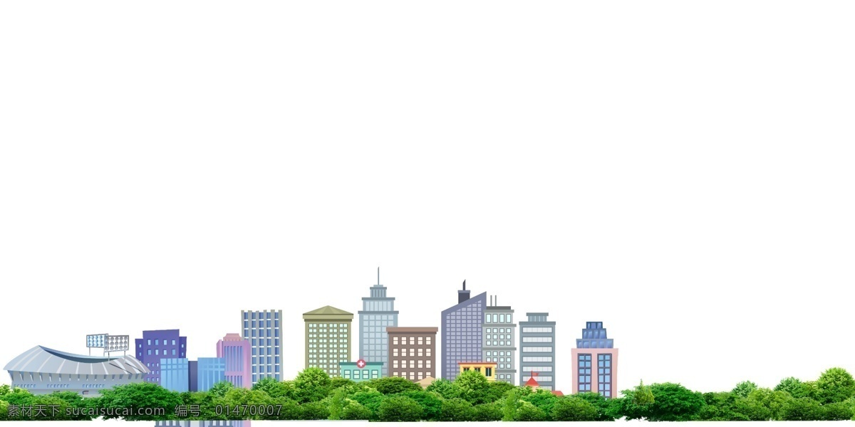 綠色 樹林 中 高樓大廈 里 城市 大樓 高樓 鳥巢