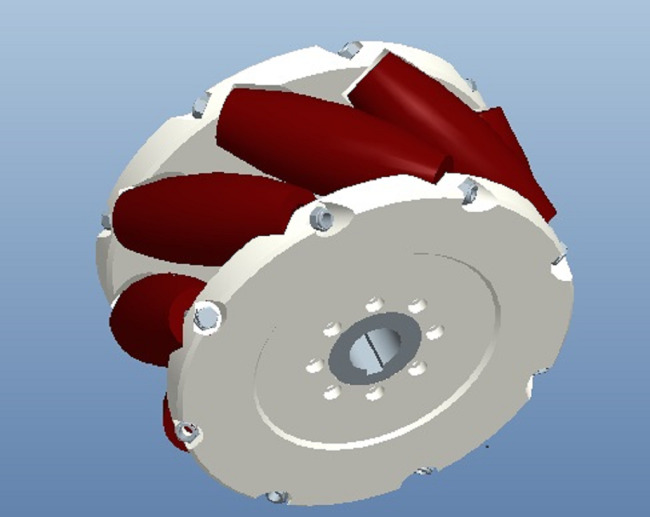 寸 麦克 纳姆 轮 solidworks 麦克纳姆轮 全向轮 麦轮