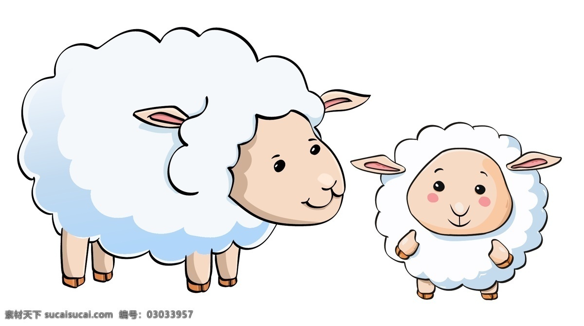 卡通绵羊 羊子 绵羊 卡通 矢量 可爱 标志图标 其他图标
