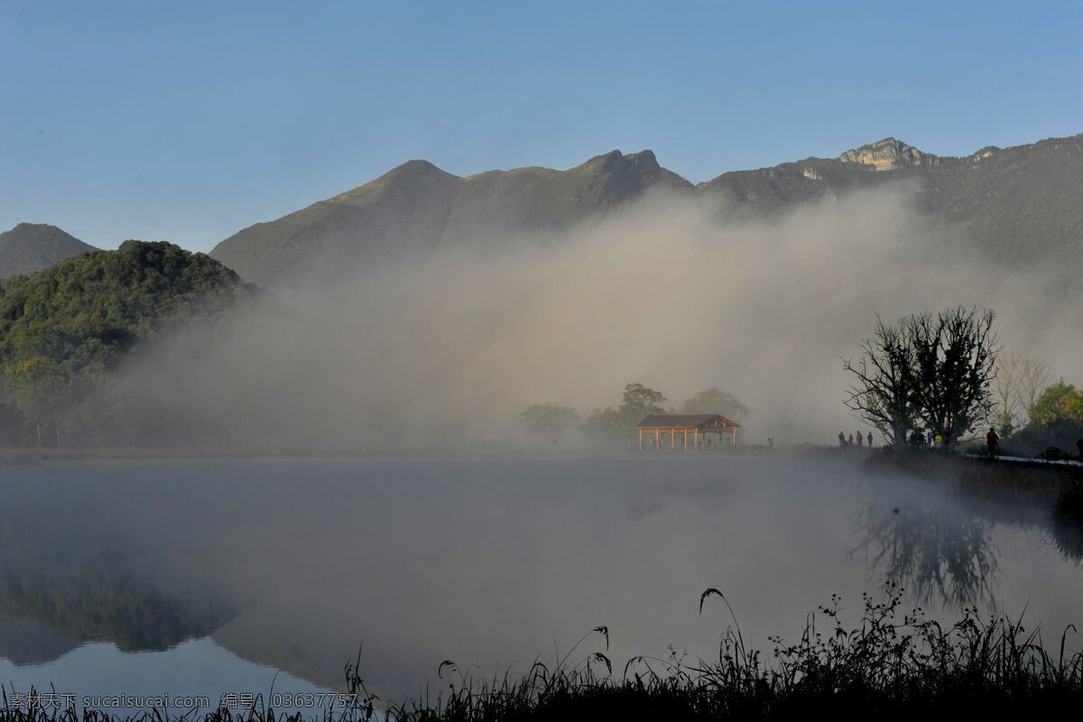 神农架 大九湖 仙境 湖北 云雾 自然景观 山水风景