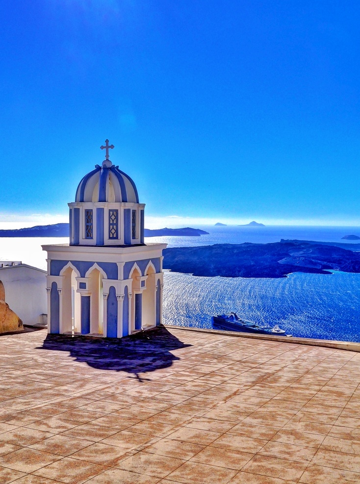 爱琴海图片 爱琴海 希腊 地中海 教堂 天空 摄影集 旅游摄影 国外旅游
