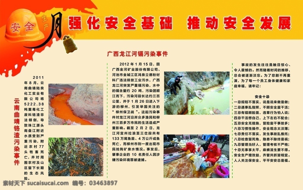 重大 安全 事故 案例 展板