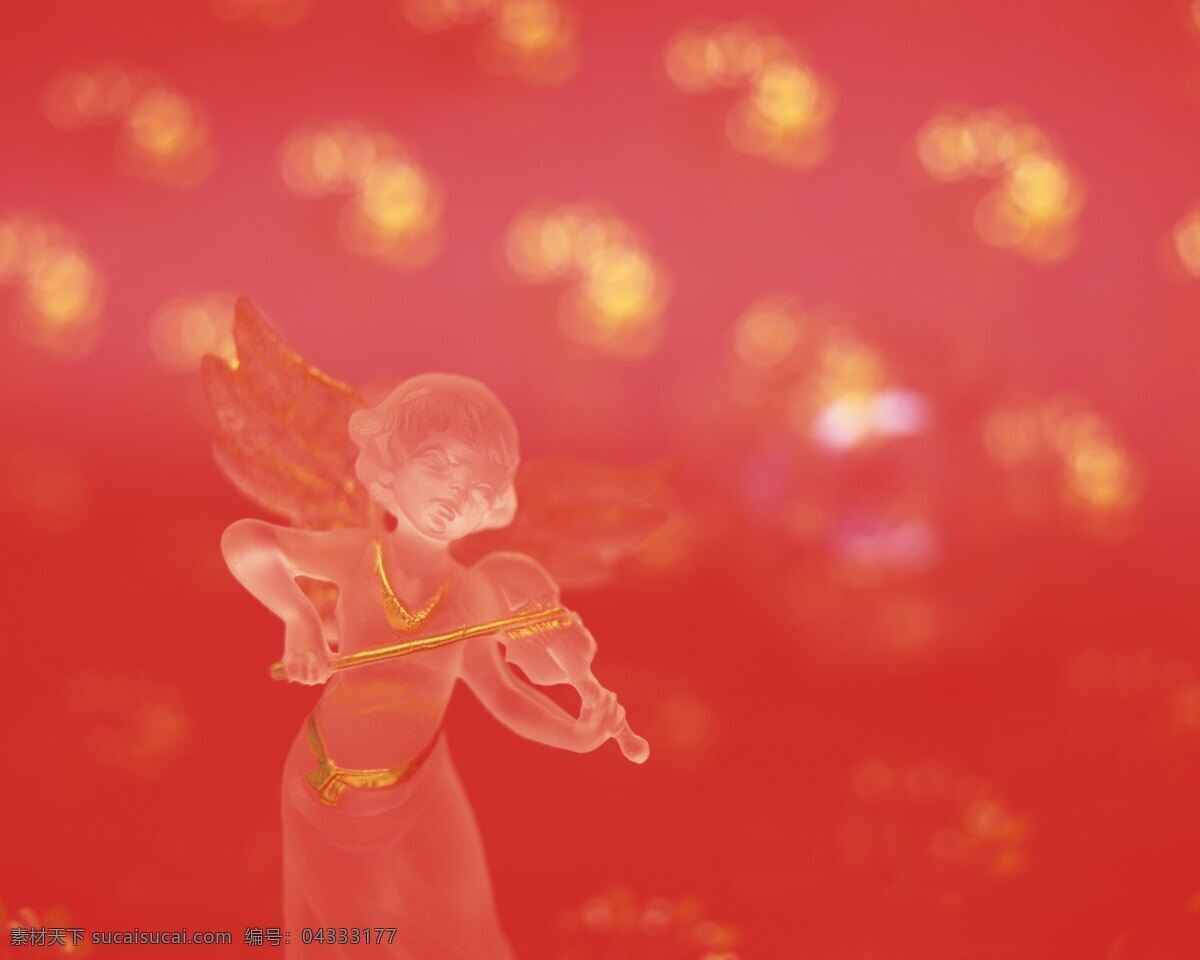 拉 提琴 小 天使 网页 水晶 红色