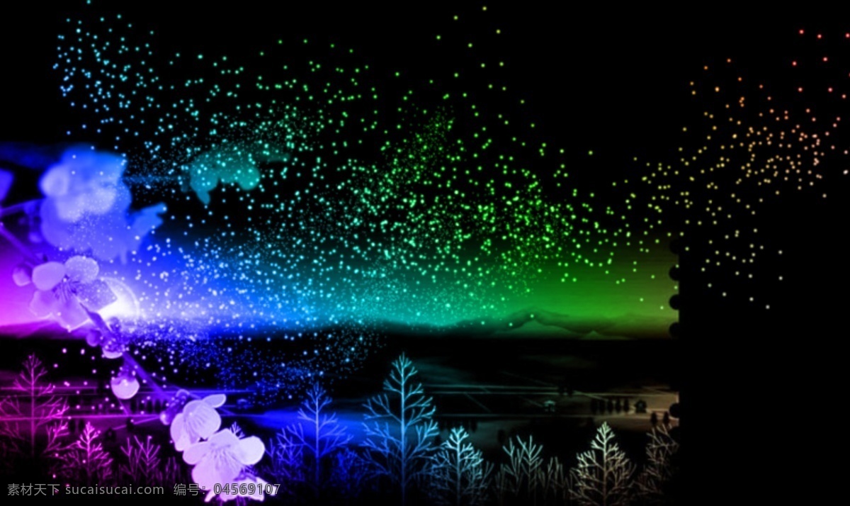 多彩 光點(diǎn) 夜空 夢幻 背景 高清 教程 多彩光點(diǎn) 夢幻背景 星空 傍晚 夢幻花草 夜景 設(shè)計(jì)圖 高清圖片素材 設(shè)計(jì)素材 黑色