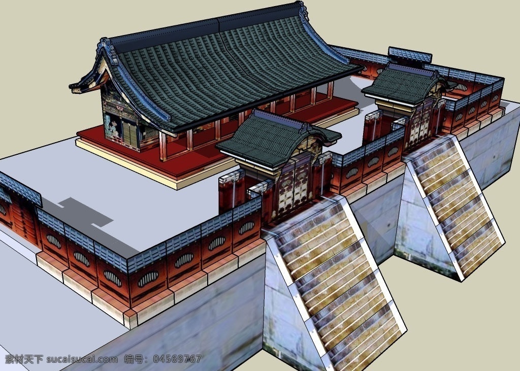日古建 古建 建筑 黑瓦 木柱 石階 樓閣 效果圖 poss 造型 三維 立體 經(jīng)典 仿古 裝飾 民族風 skp3d 模型 其他模型 3d設(shè)計模型 源文件 skp