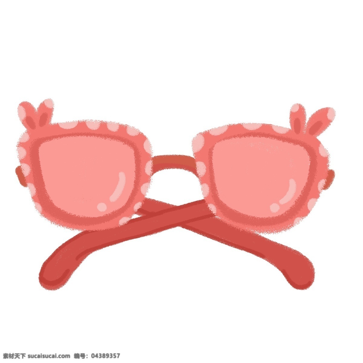 粉红色 墨镜 太阳镜 可爱 清新 卡通