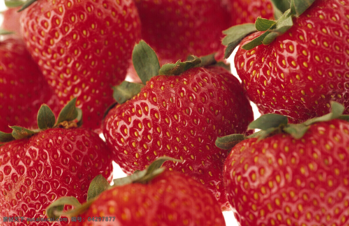 草莓高清 草莓 水果 红色