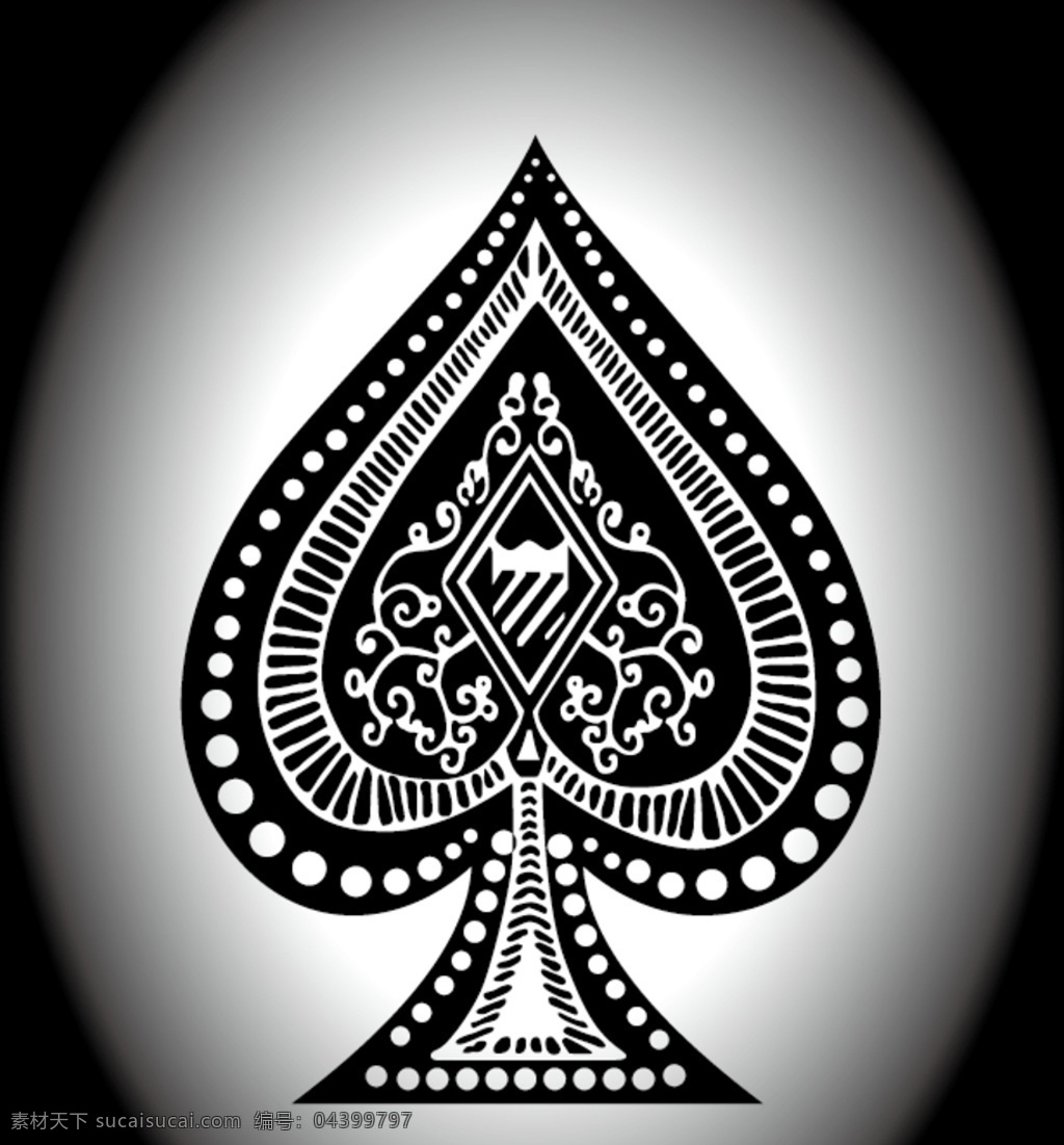 黑桃 黑桃a 黑色 扑克牌 矢量图 标志图标 其他图标