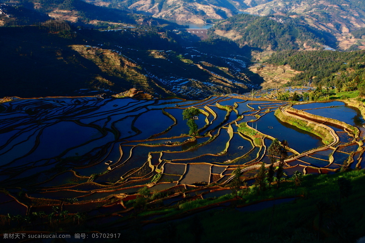 紅河 梯田 山水 田園風(fēng)光 自然景觀 紅河梯田 背景圖片
