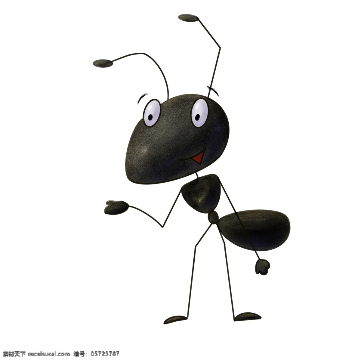 卡通蚂蚁 卡通 蚂蚁 手绘 动漫 动物 元素 形象 插画 绘本 儿童 动漫动画