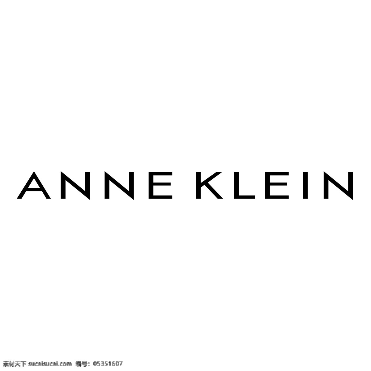 安妮 克莱因 标志 标识为免费 白色
