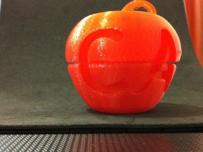 蘋果 容器 3d 橘黃 蘋果容器 3d模型素材 3d打印模型