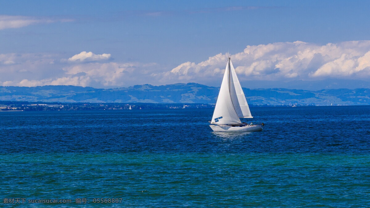 帆船海图片 海洋 帆船 天空 美好 蓝色 自然景观 自然风景