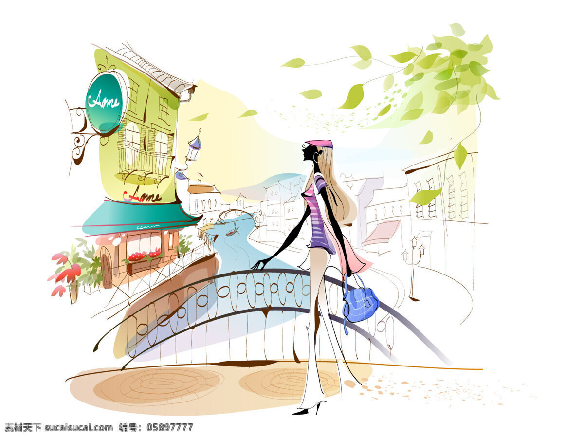 小橋 女性 插畫 橋 葉子 插畫集
