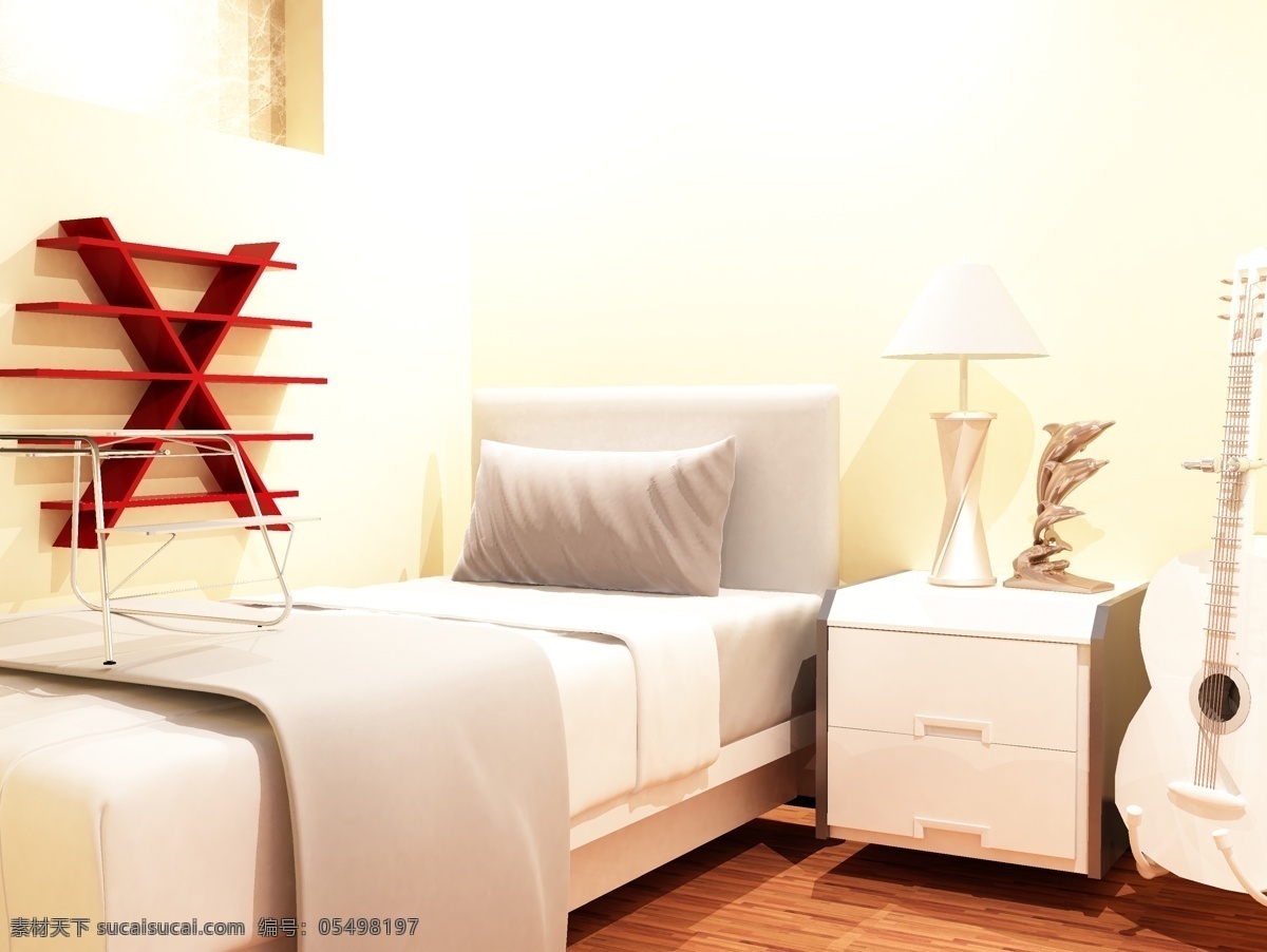 单身 公寓 阁楼 间 设计图 空间设计 床 衣柜 3dmax 模型 单身房 多功能空间 温暖舒适