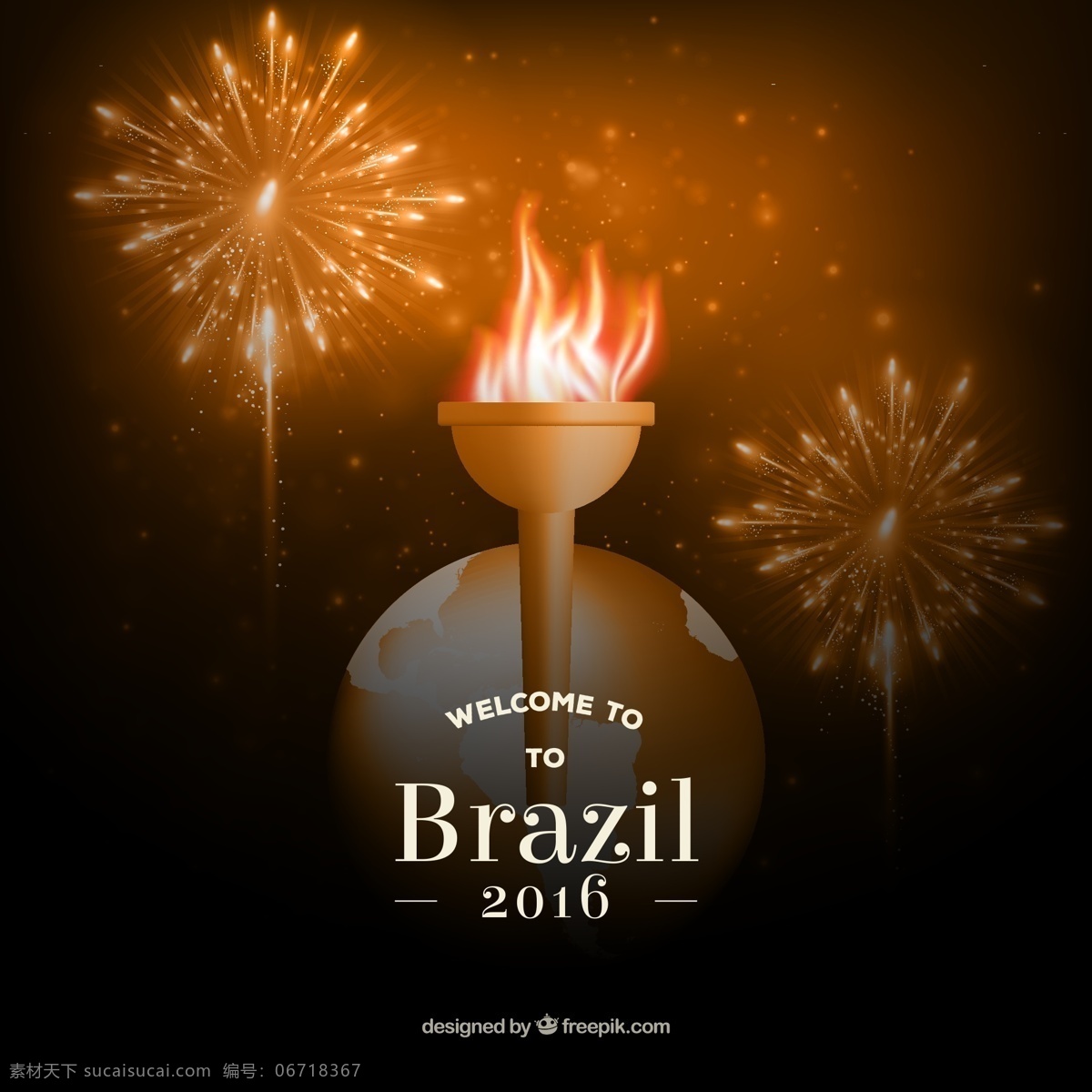 巴西 奥运 圣火 圣火素材 巴西奥运 奥运圣火 黑色