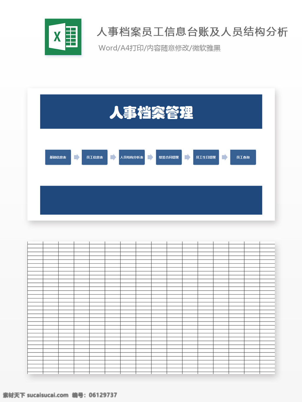 人事 檔案 員工 信息 臺(tái)賬 人員結(jié)構(gòu) 分析 招聘 薪酬管理 工資報(bào)表 自動(dòng)生成 人力資源 表格 培訓(xùn)