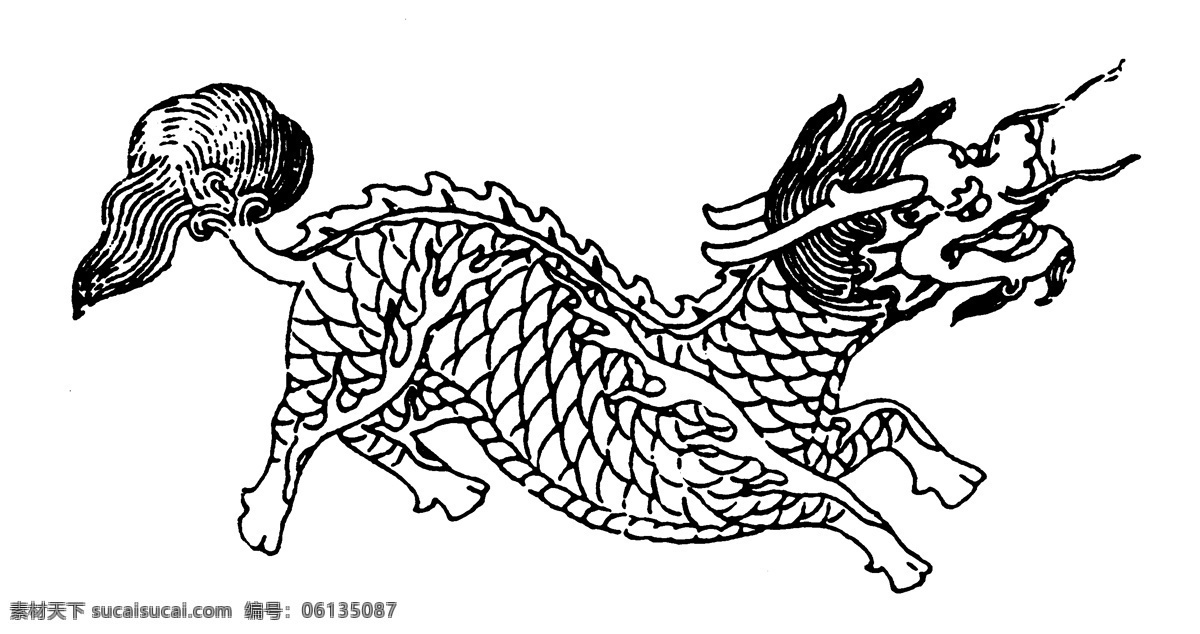 動物圖案 元明時代圖案 中國 傳統(tǒng) 圖案 設(shè)計素材 裝飾圖案 書畫美術(shù) 白色