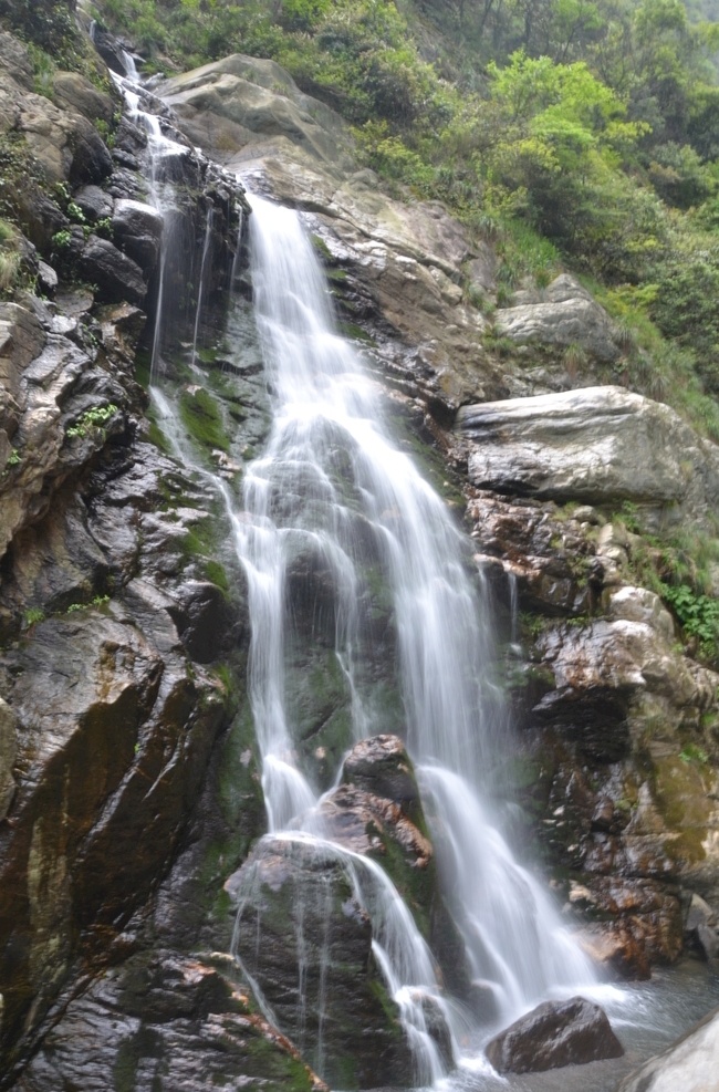 高山流水 高山 流水 瀑布 水流 自然景观 山水风景