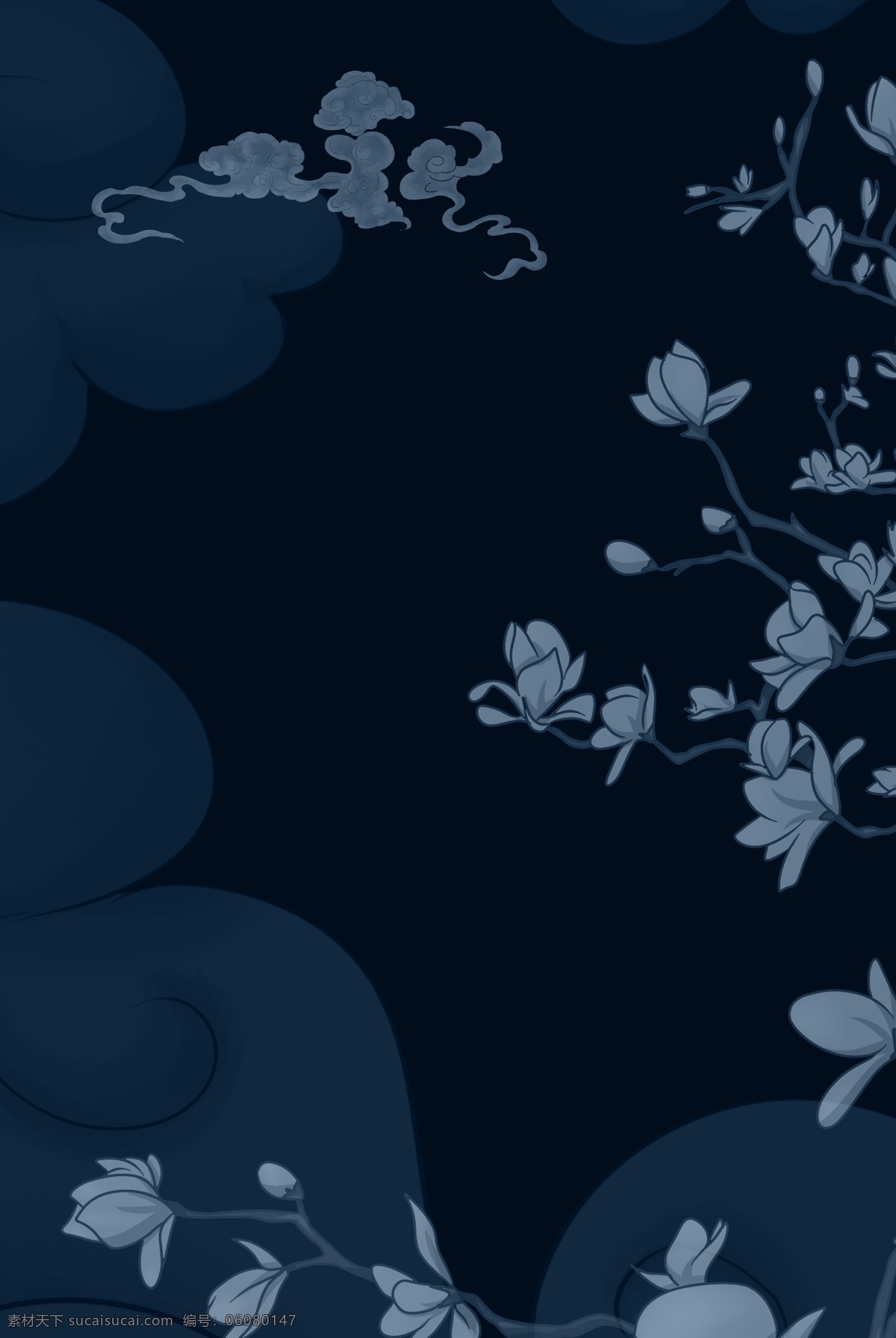 簡約 花卉 玉蘭花 中式 中國 風 背景 海報 中國風 莫蘭迪 大氣 中式簡約 花瓣 祥云