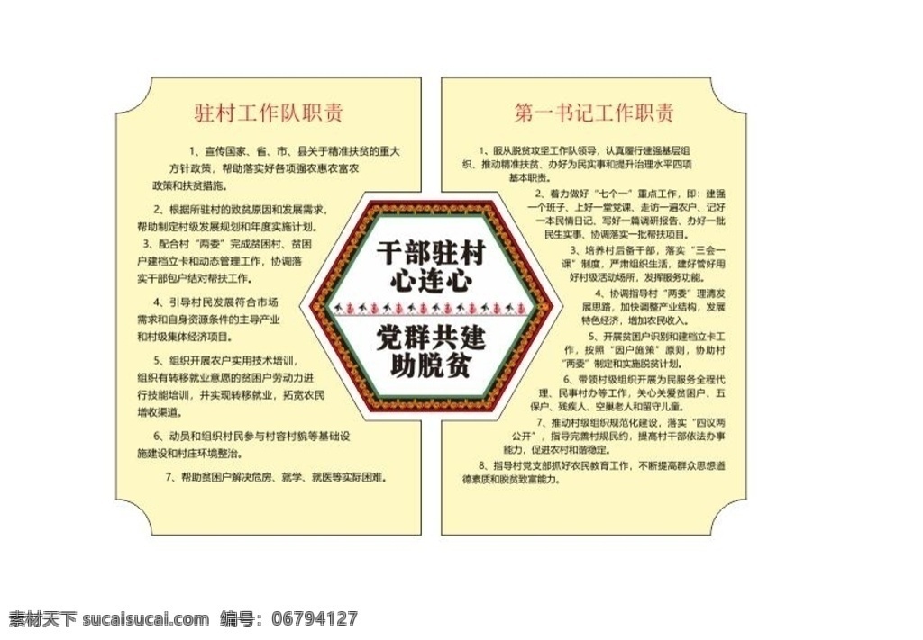 彝族风格 第一书记制度 驻村制度 剪影 异形 室内广告设计