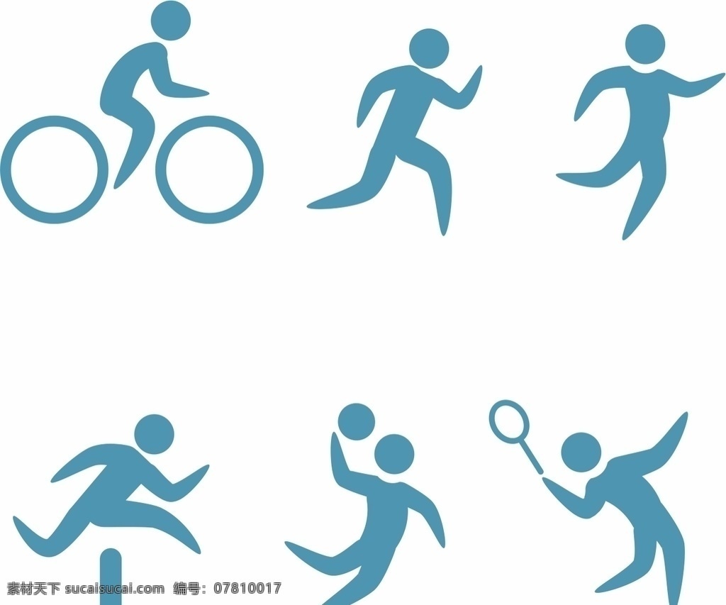 体育图标图片 体育 图标 体育图标 运动图标 运动 自行车 羽毛球 跨栏 排球 网球 矢量素材 矢量 矢量素材运动