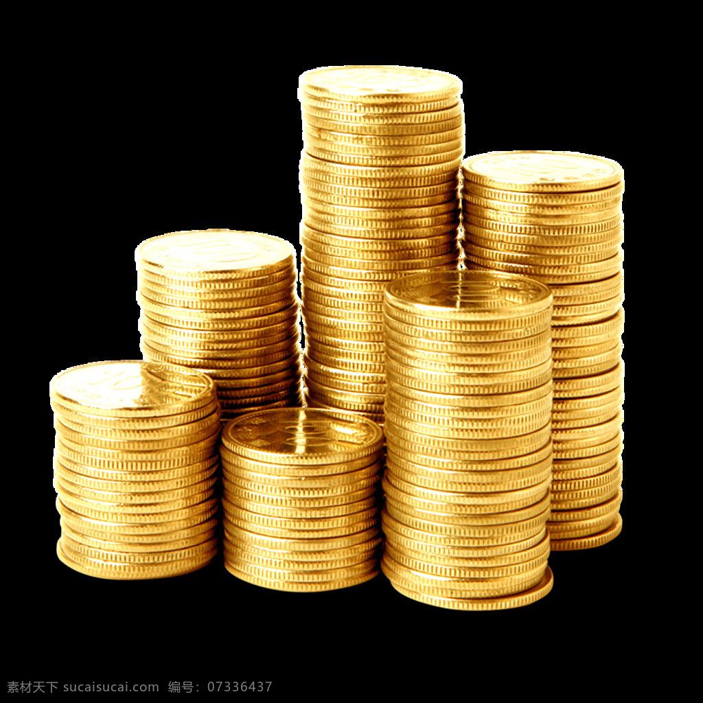 大氣 金幣 堆疊 元素 實物 金錢 財富 免摳