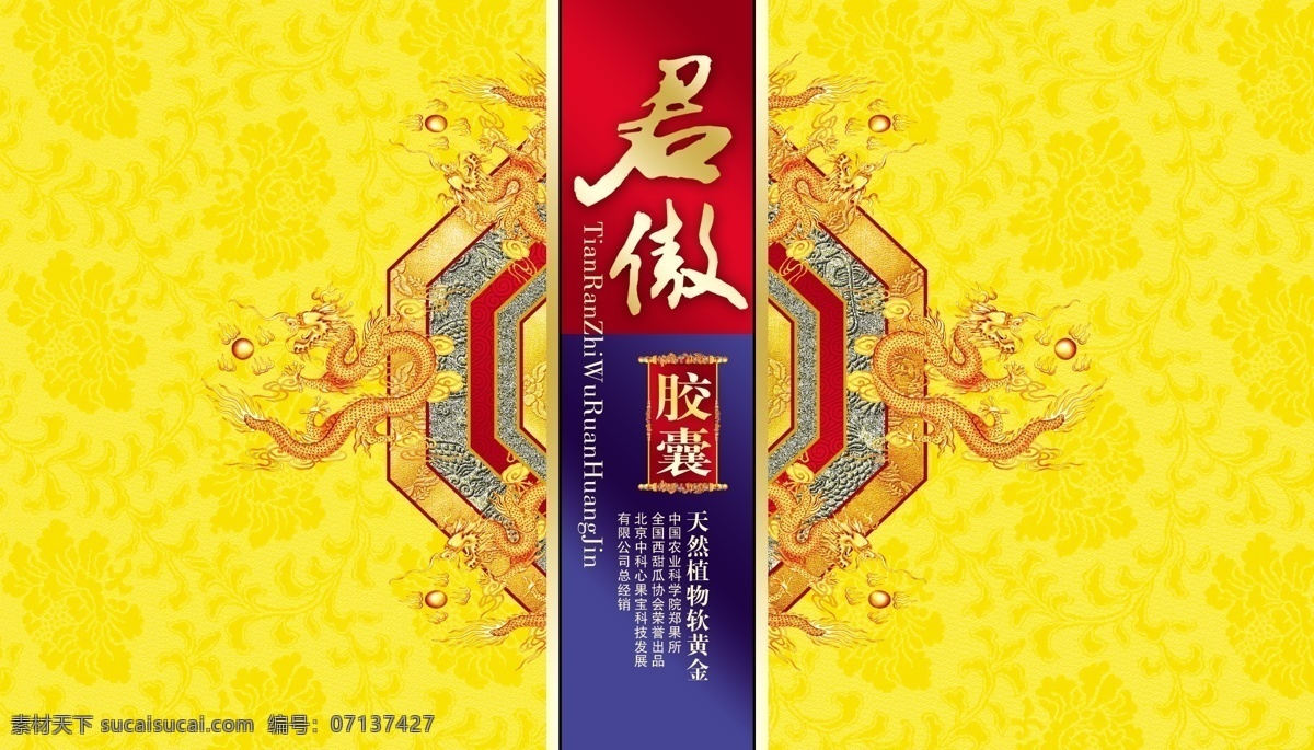 保健品 包裝 展開(kāi) 圖 包裝設(shè)計(jì) 禮盒設(shè)計(jì) 龍紋 底紋 花紋 古典花紋 毛筆字 廣告設(shè)計(jì)模板 源文件
