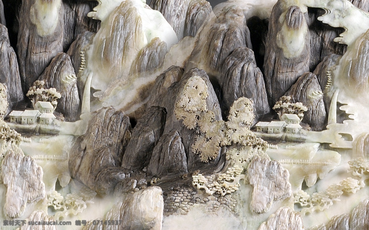 山水 浮雕 背景 墻 藝術(shù) 個(gè)性 背景墻 效果圖 玉石 3d渲染