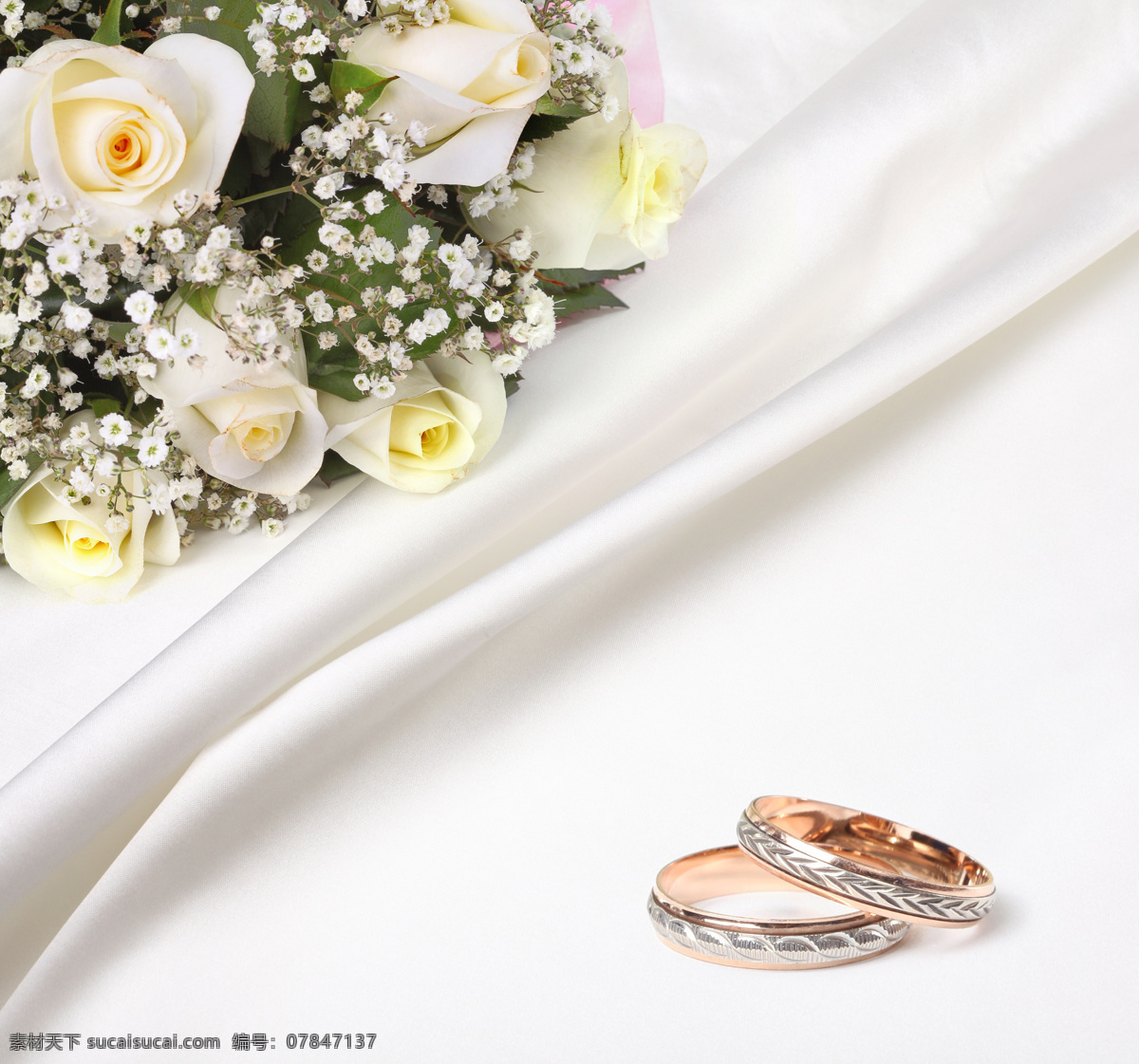 玫瑰花 结婚 戒指 婚礼背景 鲜花 结婚戒指 底纹背景 其他类别 生活百科 白色