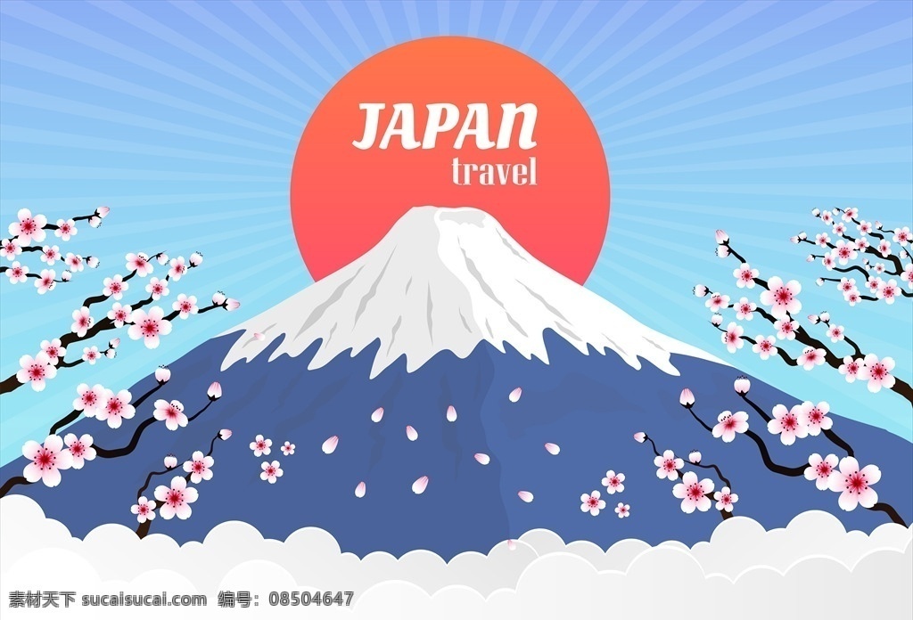 日本富士山 富士山背景 日本 背景 fuji 共享设计 矢量 底纹边框 其他素材