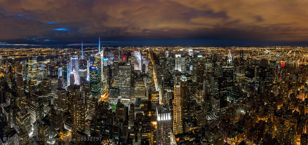 纽约 夜景 鸟瞰 纽约夜景 美丽风景 繁华都市 城市夜景 美丽夜景 高楼大厦 城市风光 环境家居