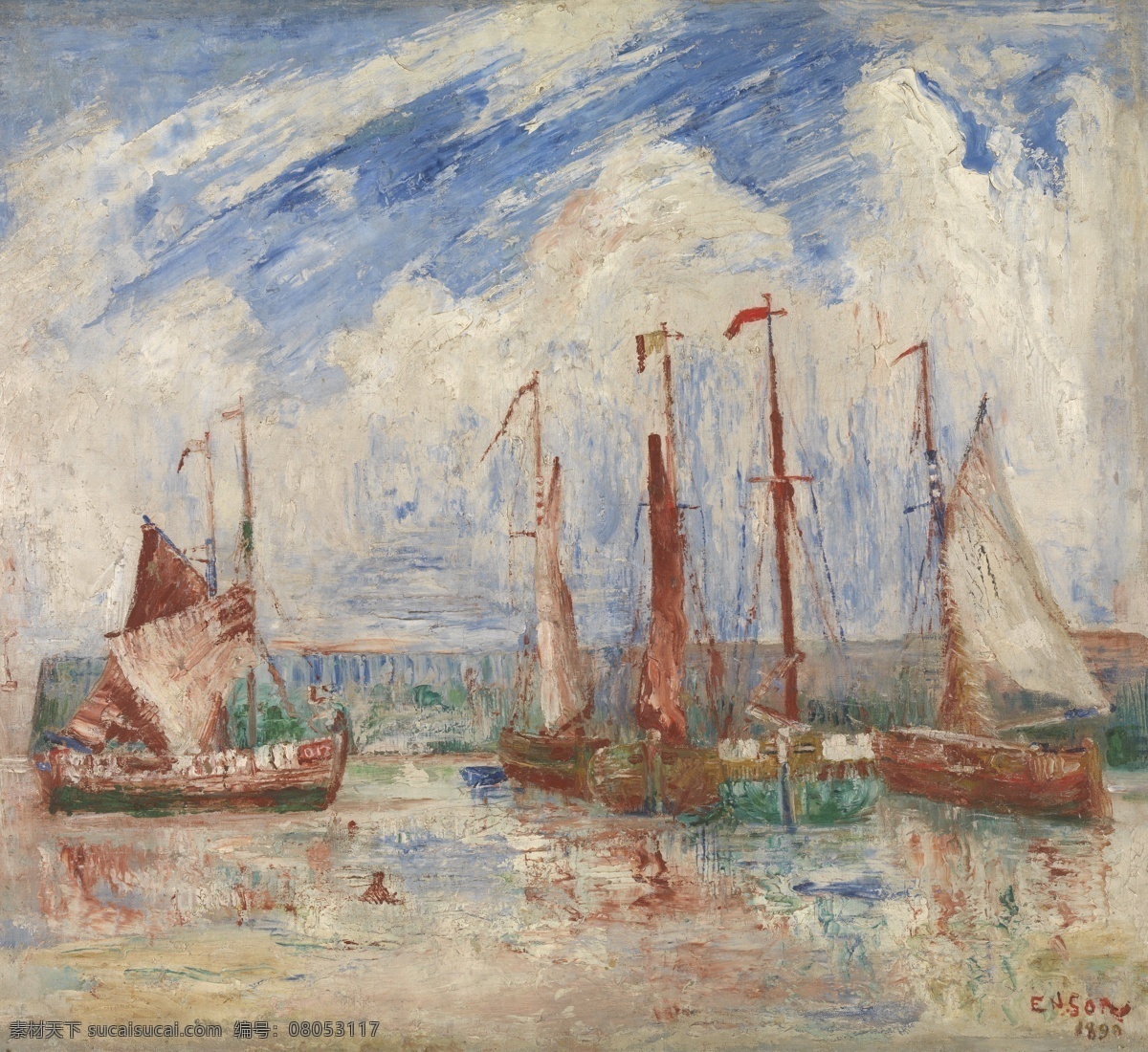 sloops 大師 畫家 古典 畫 建筑 景物 裝飾畫 油畫 ensor james 人物 高清 西方 國外 現(xiàn)代 家居裝飾素材