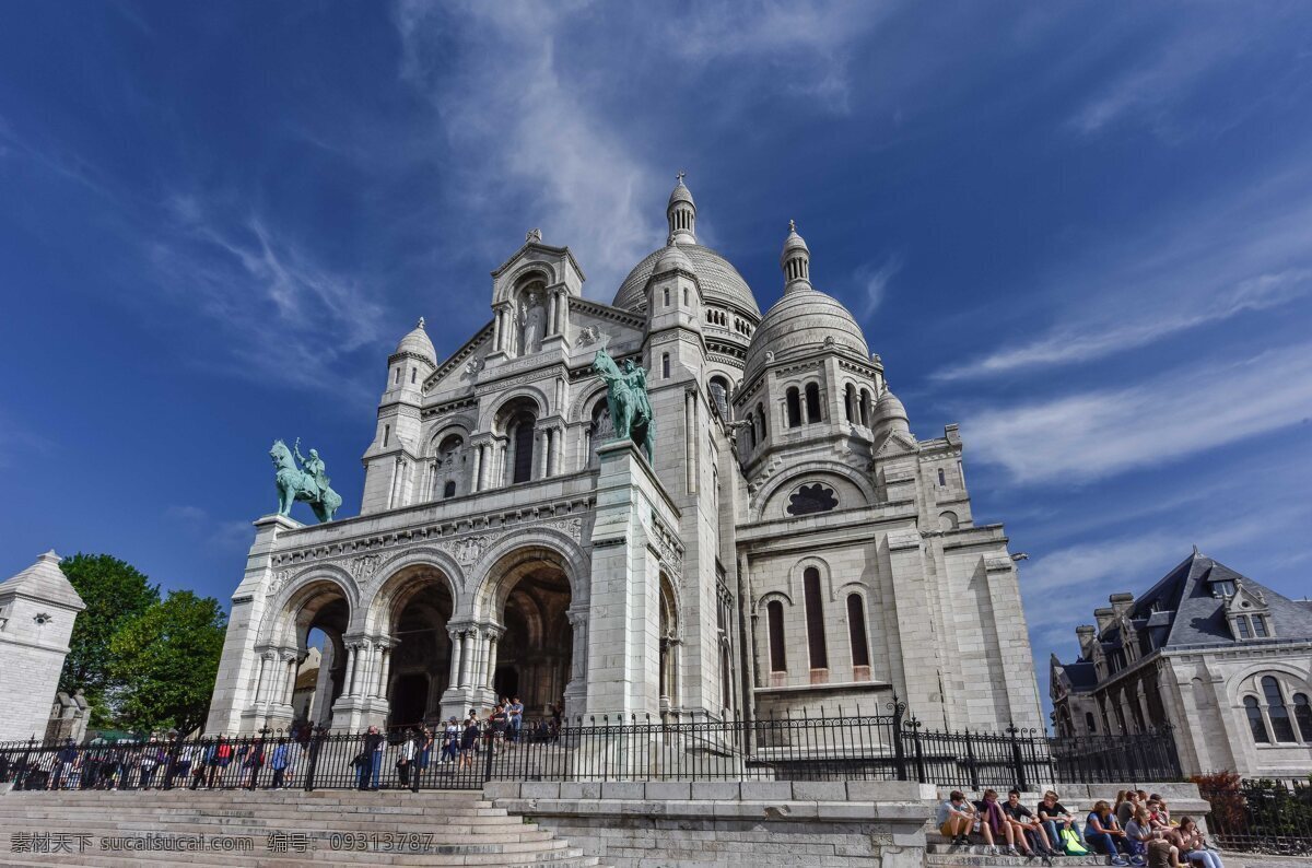 法国 巴黎 著名 旅游景点 圣心大教堂 法国巴黎 著名旅游景点 名胜古迹 旅游 景点 古建筑 自然景观 建筑景观