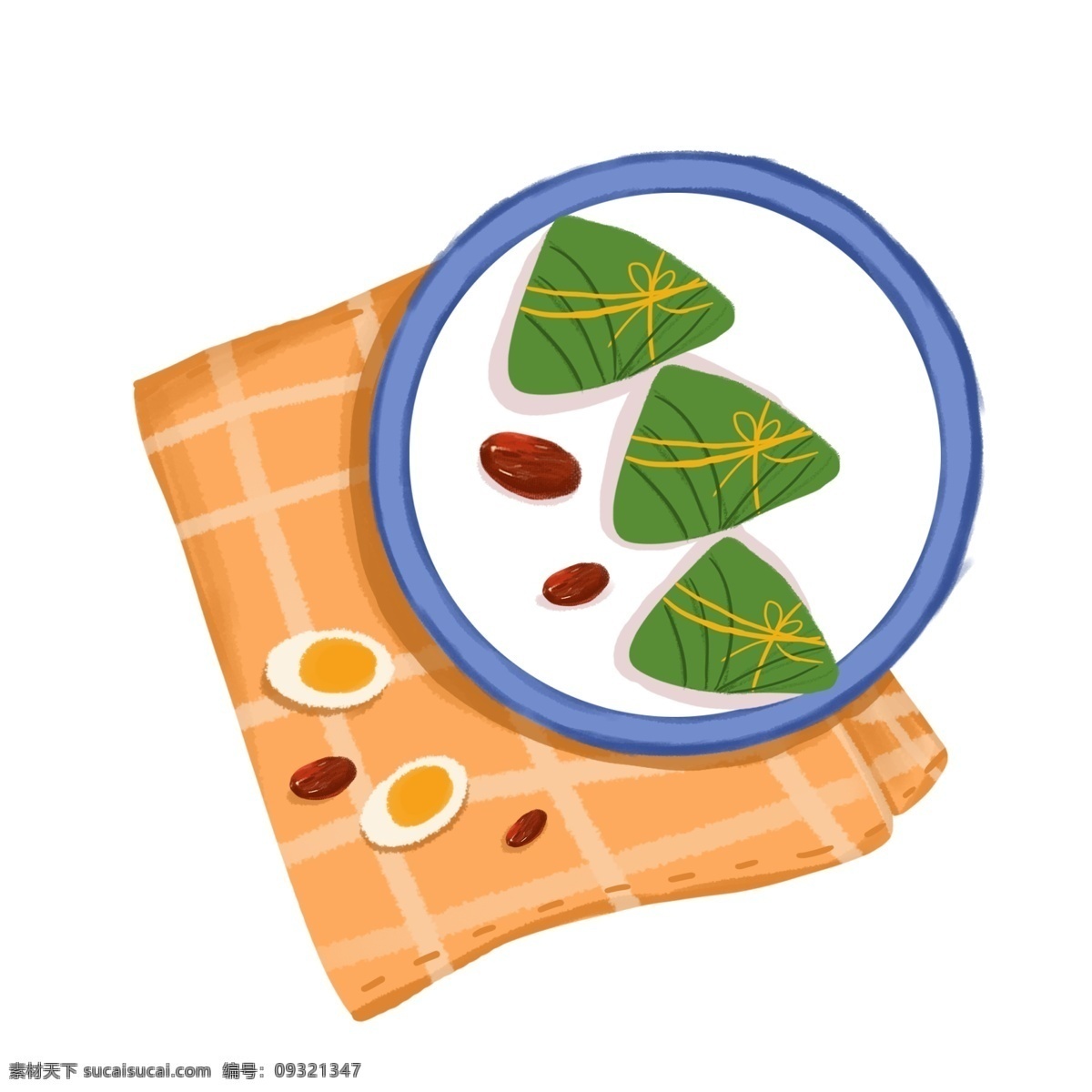 端午節(jié) 粽子 卡通 元素 端午節(jié)粽子 卡通粽子 卡通桌布 盤子 咸鴨蛋 糯米粽子 紅棗 可愛端午節(jié) 粽子卡通 蛋黃粽 豆沙粽