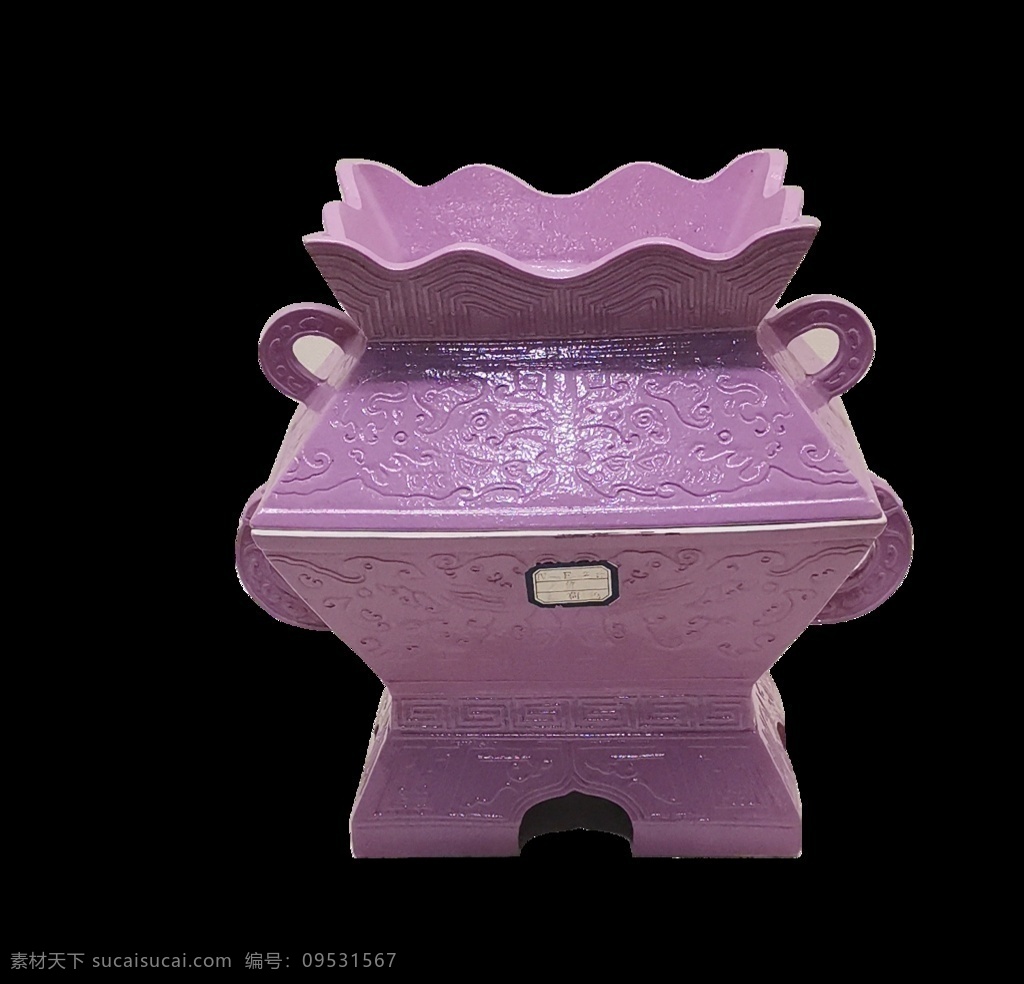 藕荷釉f簠 瓷器 古代祭祀器物 文物 古玩 清朝瓷器 景觀圖片 文化藝術(shù) 傳統(tǒng)文化