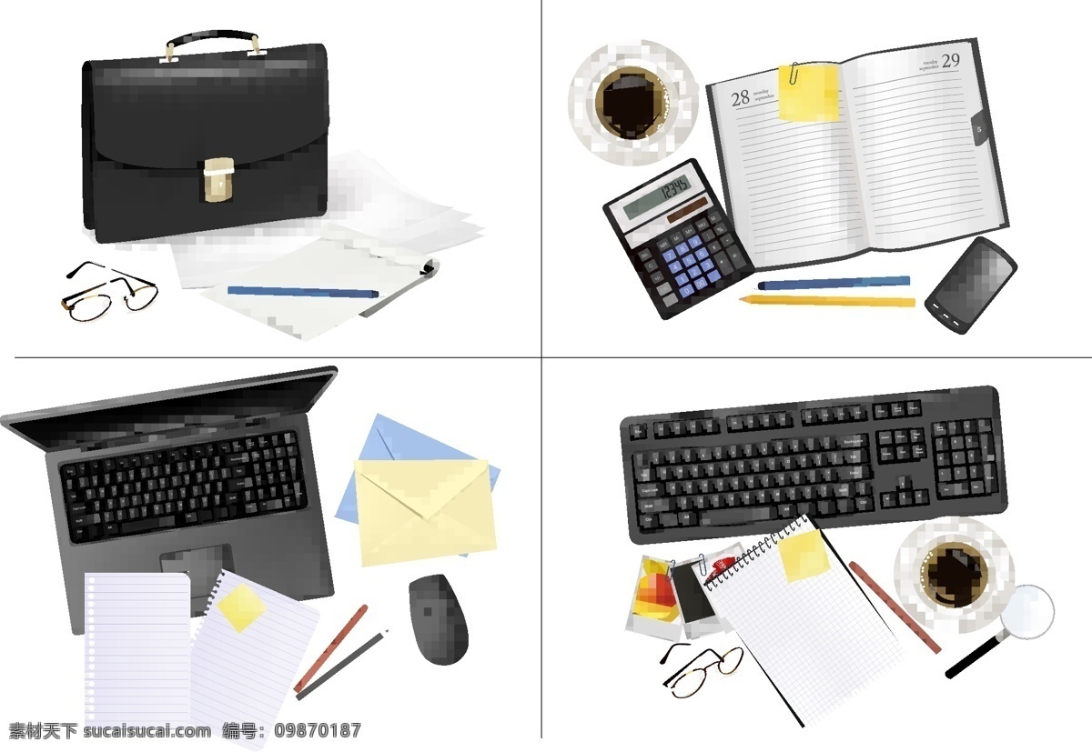 辦公用品 筆記本電腦 標(biāo)識(shí)標(biāo)志圖標(biāo) 公文包 記事本 鍵盤(pán) 咖啡 鉛筆 日記本 筆記本 圖標(biāo) 矢量 模板下載 眼鏡 鼠標(biāo) 信封 信紙 圖標(biāo)矢量主題 小圖標(biāo) 矢量圖 日常生活