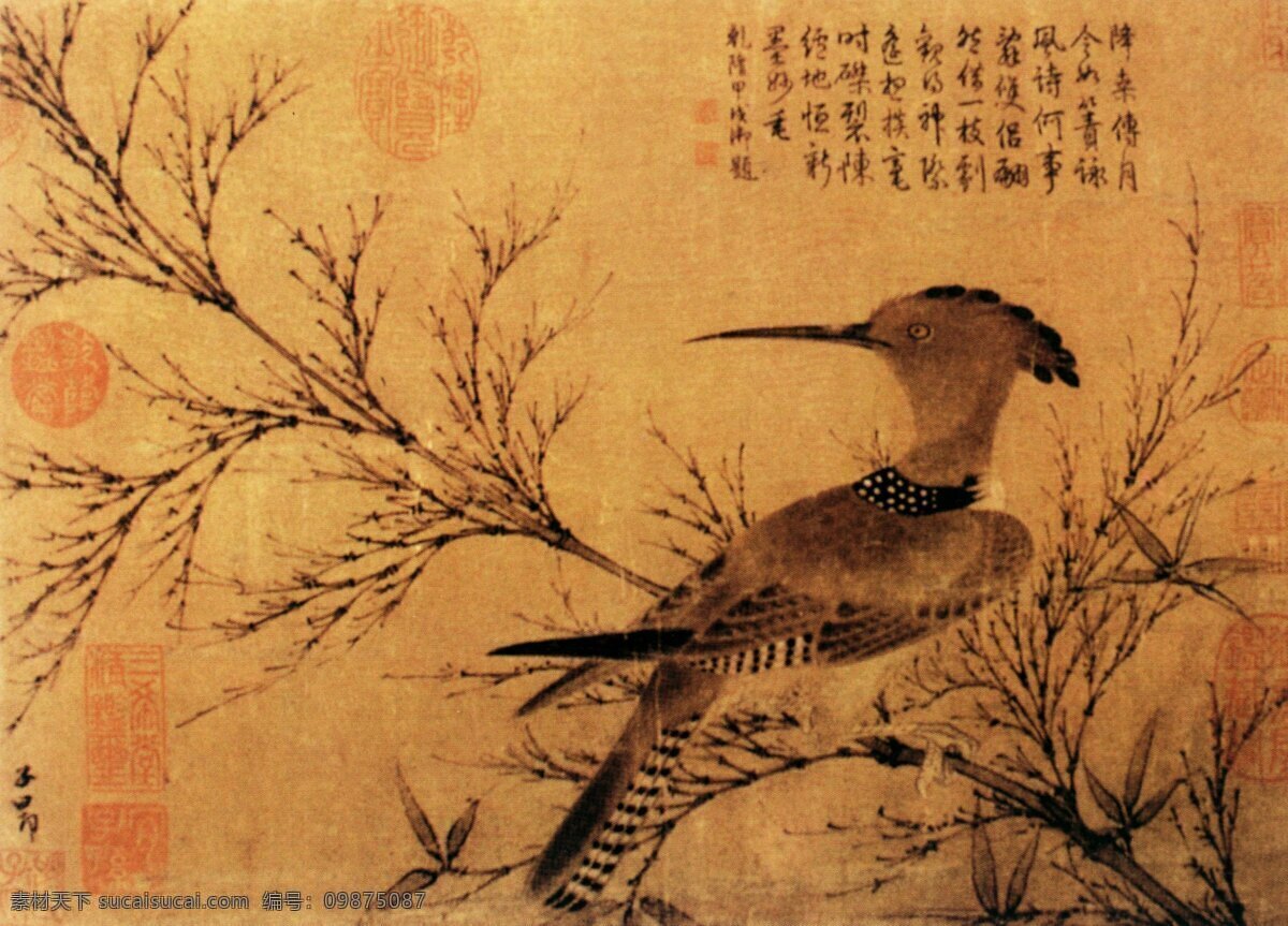 花鳥 印章 繪畫 書法 文化藝術(shù) 裝飾素材 室內(nèi)裝飾用圖